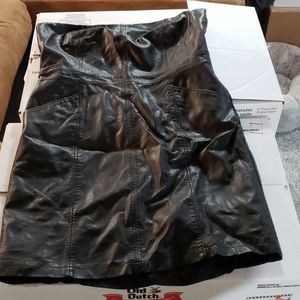 faux leather dress